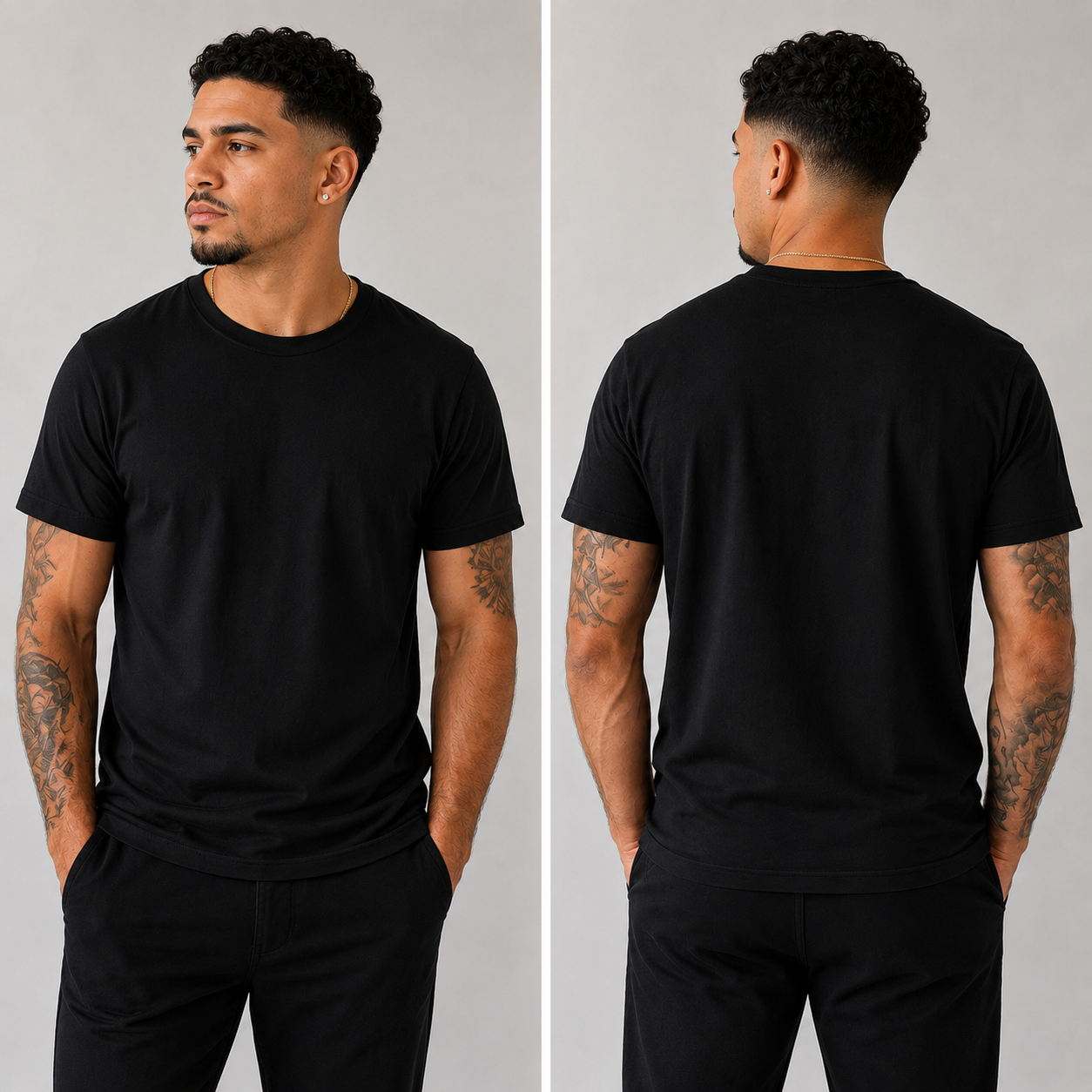 100% Cotton Ring-Spun BLACK $2.50 SHIRTS - Unisex - *DELIVERY AND ONLINE*