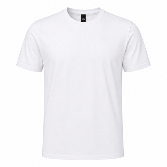 100% Cotton Ring-Spun WHITE $2.50 SHIRTS - Unisex - *DELIVERY AND ONLINE*